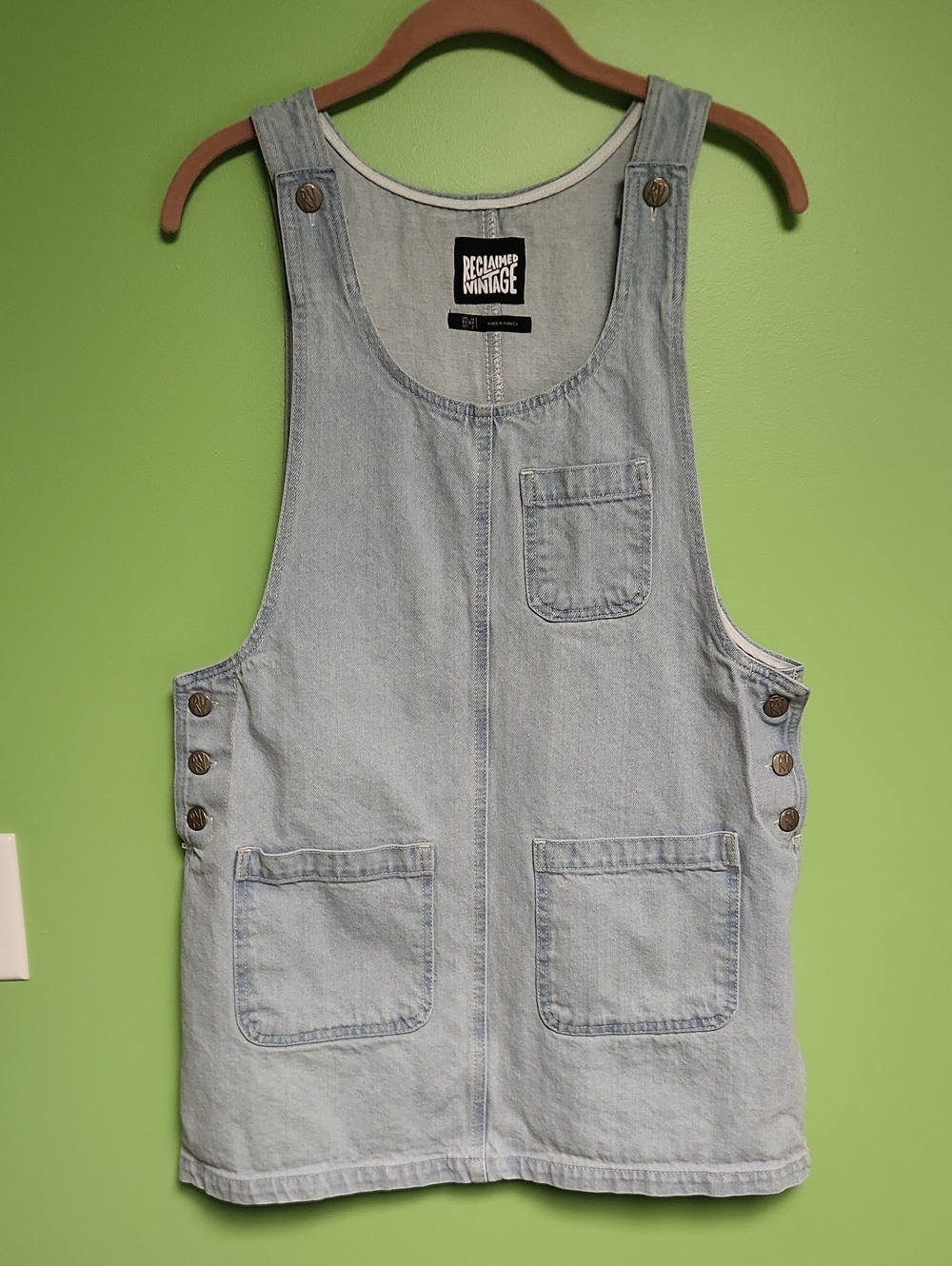 Reclaimed Vintage Denim Overalls Dress